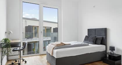 Luxurs 4-Zimmer-Wohnung ARTDECÓ I Terrasse I Familie I Parkplatz I Home Office