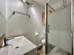 Bathroom - Cozy Studio for 5 with Free WiFi (Le Dévoluy)