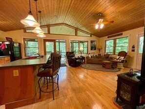 TV connectée, cheminée