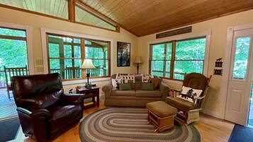 Smart-tv en een open haard