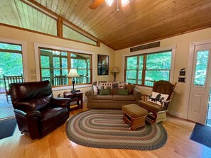 TV connectée, cheminée