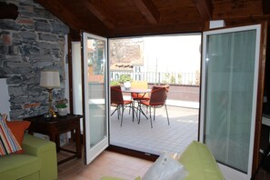 Appartement, patio, vue ville