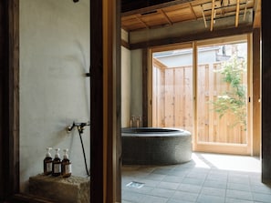 Uematsu302, Room Rental, Non Smoking(65 yards from front desk building) | Bathroom | Combined shower/tub, free toiletries, hair dryer, bidet - Kominka NOIE (Kushimoto)