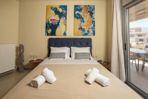 Apartment, City View | Blackout drapes, soundproofing, iron/ironing board, free WiFi - Zen City Beach Apartment (Chania)