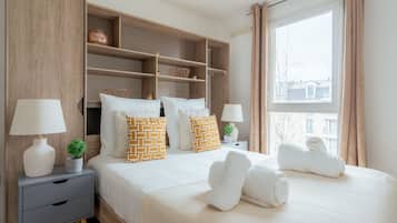 2 chambres, fer et planche Ă repasser, Wi-Fi gratuit, draps fournis
