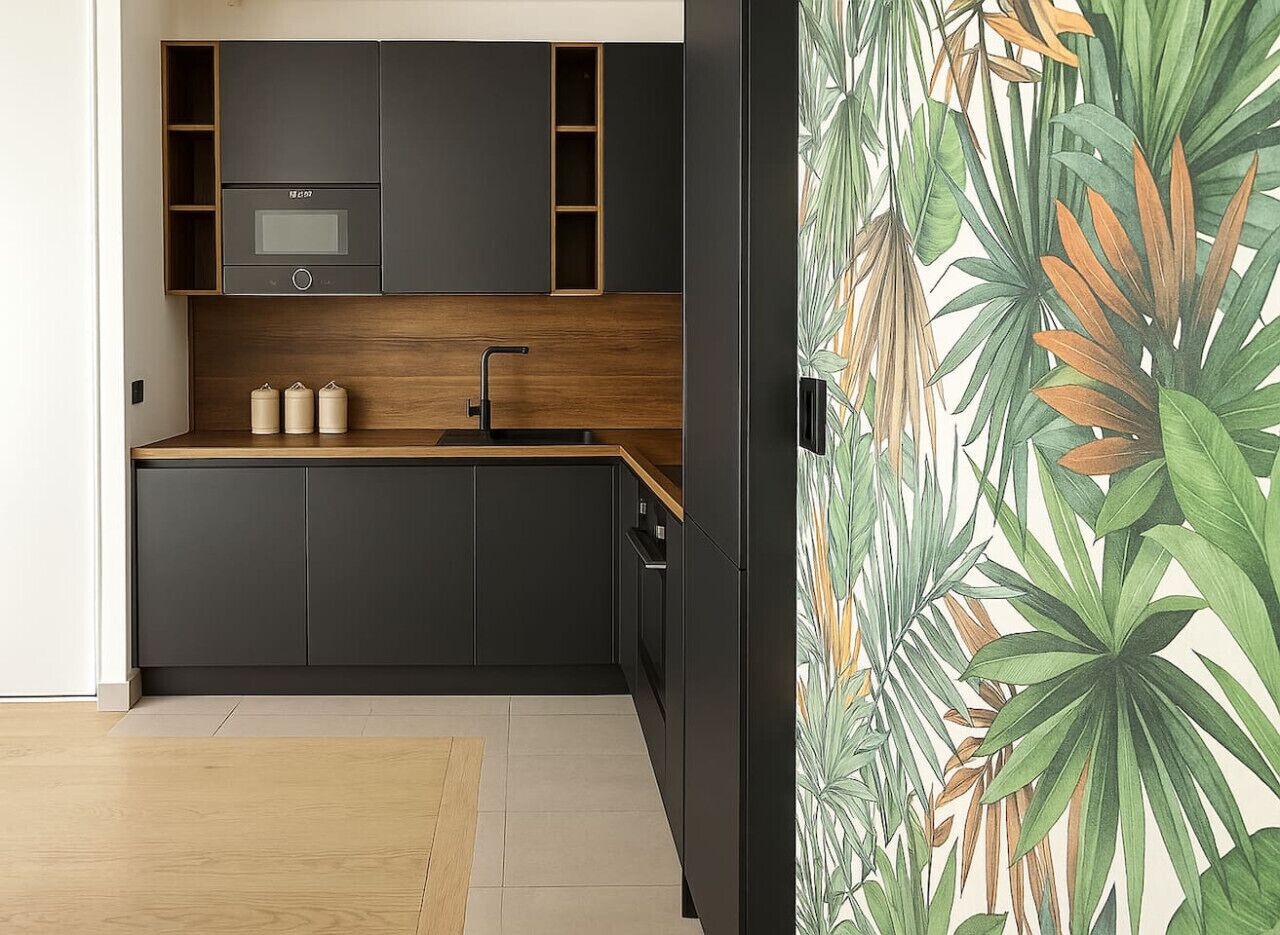 Kylskåp, mikrovågsugn, ugn och spishäll