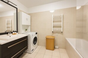 Hair dryer, towels