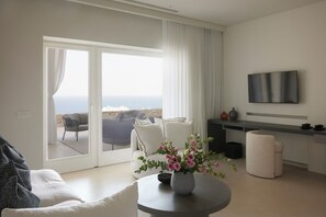 Smart-tv och en stereo