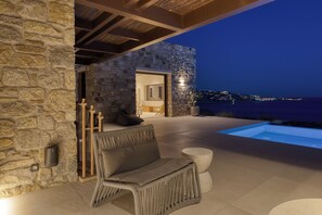 Terrace/patio - Endless Mykonos Blue (Mykonos)