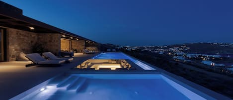 Una piscina climatizada