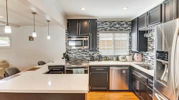 Microwave, oven, stovetop, dishwasher