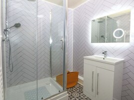 Shower, hair dryer