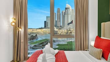 Appartamento Luxury, 2 camere da letto, balcone, vista lago | Vista dalla camera