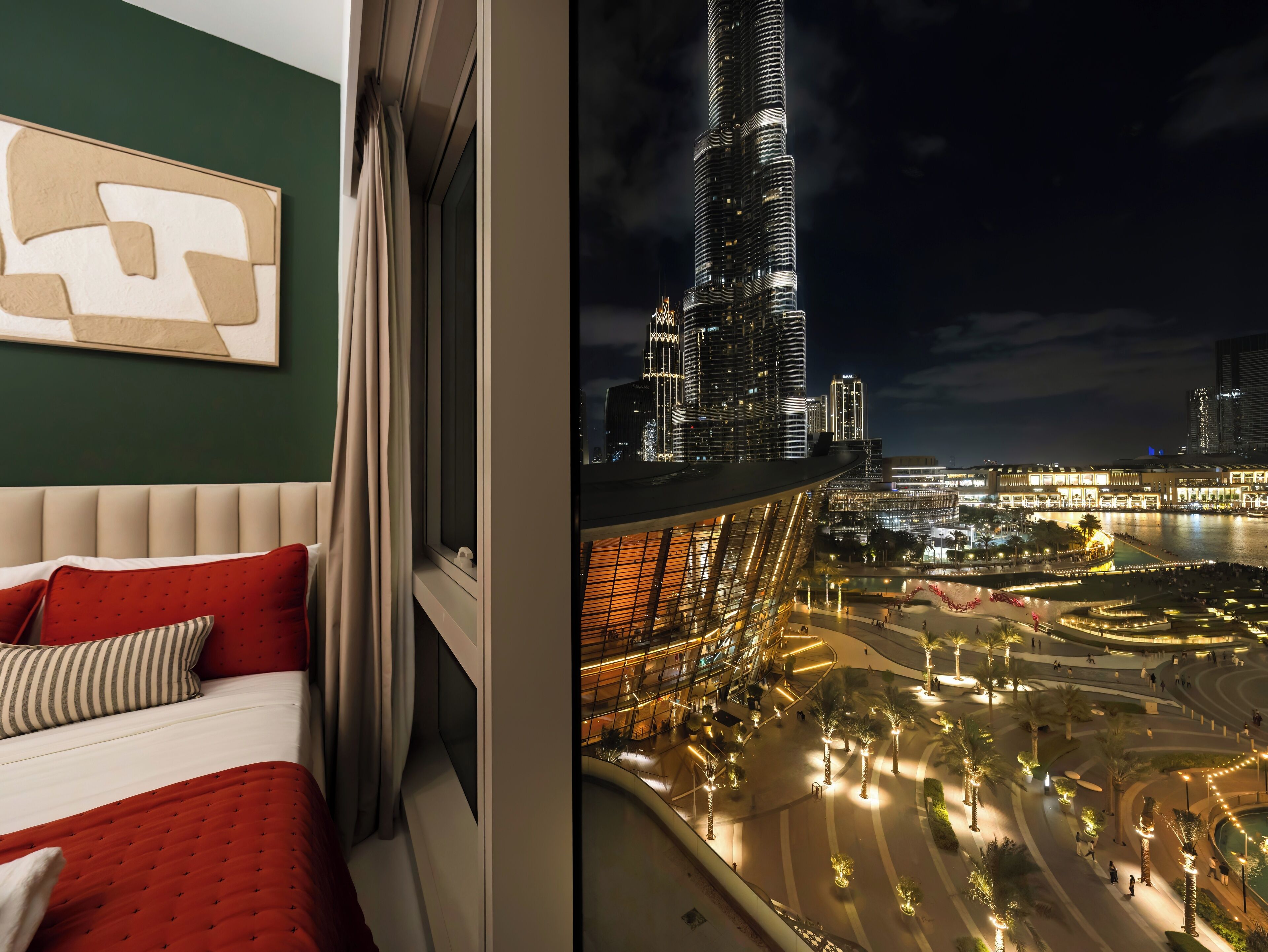 Appartamento Luxury, 2 camere da letto, balcone, vista lago | Biancheria da letto di alta qualità, copriletto in piuma