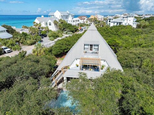 Extraordinary 30a Beach House w/ Private Pool, Balcony & Deck! Steps to Beach