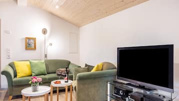 TV, DVD player, stereo