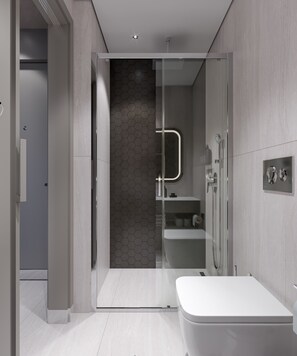 Deluxe Room, City View | Bathroom