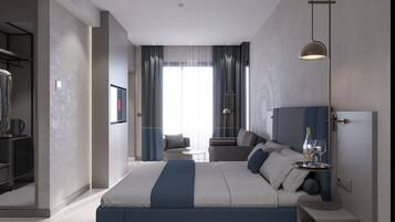 Superior Room, City View | In-room safe, desk, laptop workspace, iron/ironing board