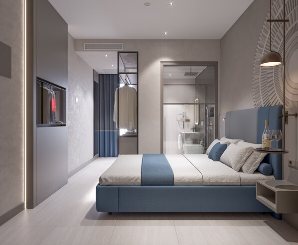 Classic Double Room, Non Smoking, Ground Floor | In-room safe, desk, laptop workspace, iron/ironing board - Echinus Blue Hotel (Antalya)