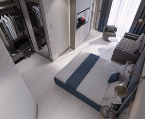 Superior Room, City View | In-room safe, desk, laptop workspace, iron/ironing board - Echinus Blue Hotel (Antalya)