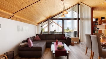 TV, DVD player, ping pong, stereo