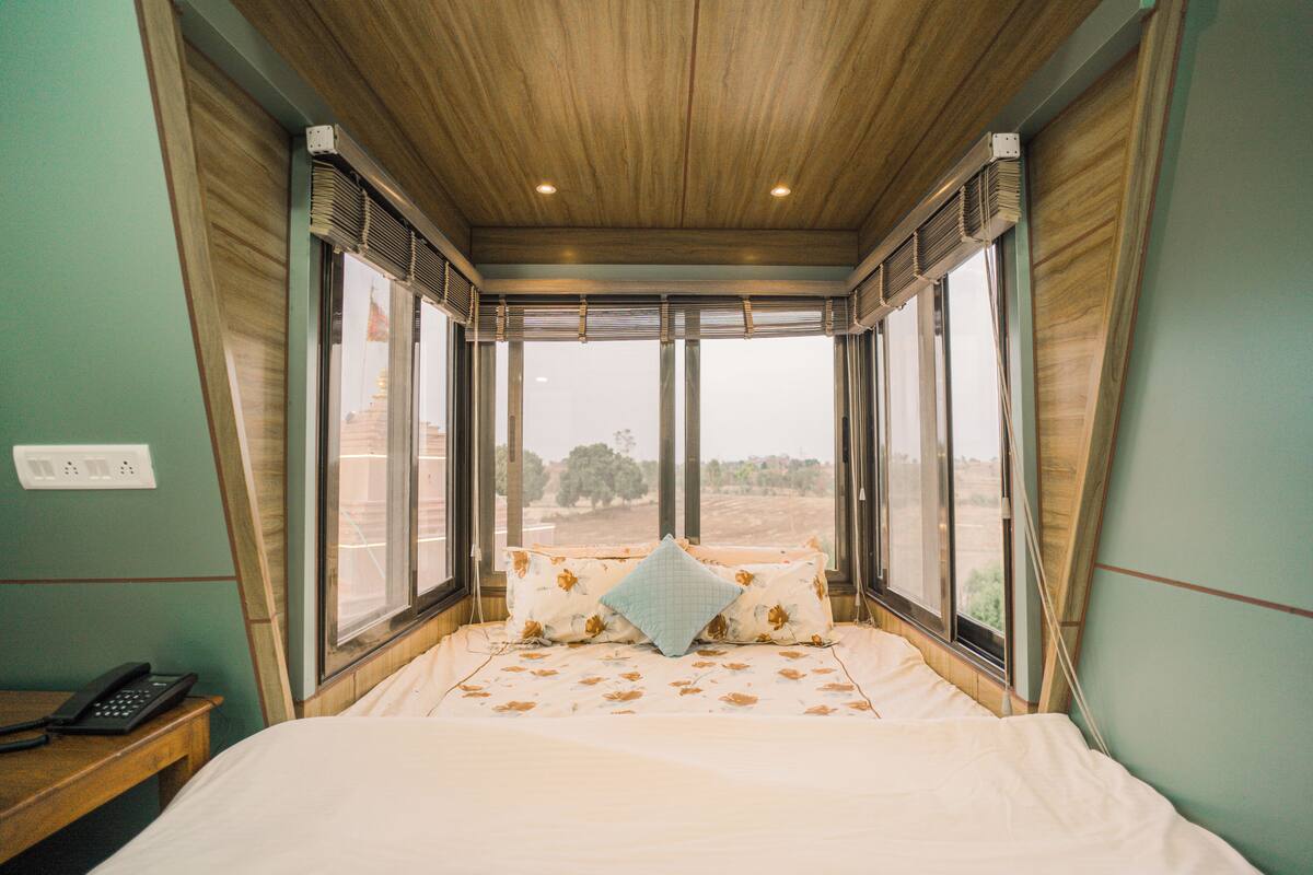 Chambre Double Luxe, patio, vue jardin