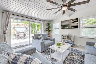 Steps to Englewood Beach: Home w/ Outdoor Oasis!