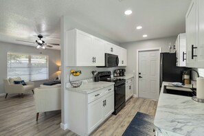 Microwave, oven, stovetop, dishwasher