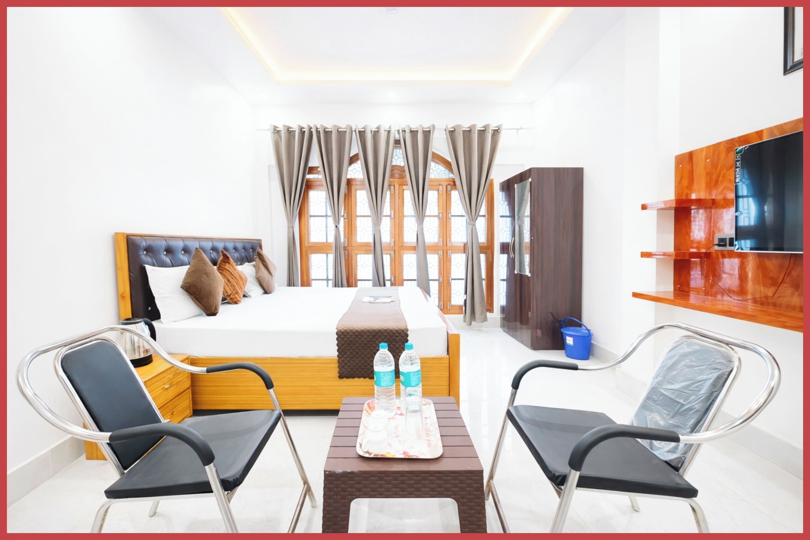 Tremannsrom – deluxe, aircondition | Allergitestet sengetøy og wi-fi (inkludert)