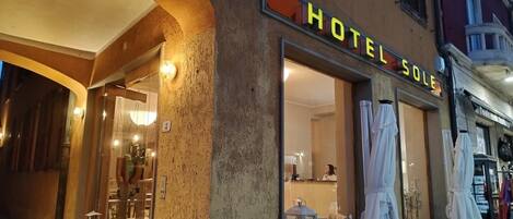 Front of property - evening/night