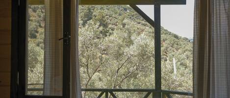 Dobbeltrom – superior, dalutsikt | Skrivebord for bærbar PC