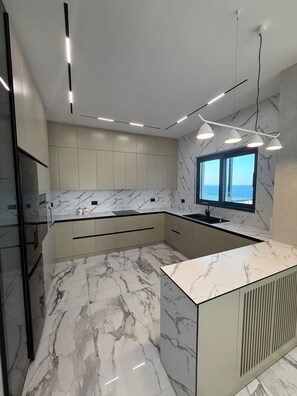 Apartment, 3 Bedrooms, Accessible, Smoking | Private kitchen - Day Lux 57 - Luxury Penthouse (Sarandë)