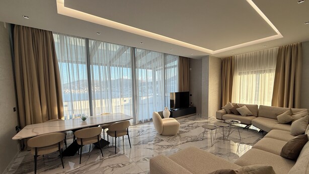 Living room - Day Lux 57 - Luxury Penthouse (Sarandë)