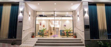 Majoituspaikan julkisivu