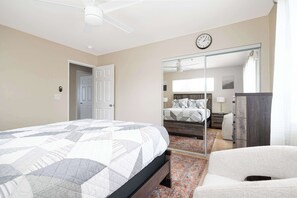 3 bedrooms, iron/ironing board, travel cot, WiFi