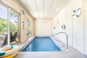 Indoor pool, a heated pool - *Pet-friendly 4BD w/ POOL! Hot Tub + Near Lake!* (Sevierville)