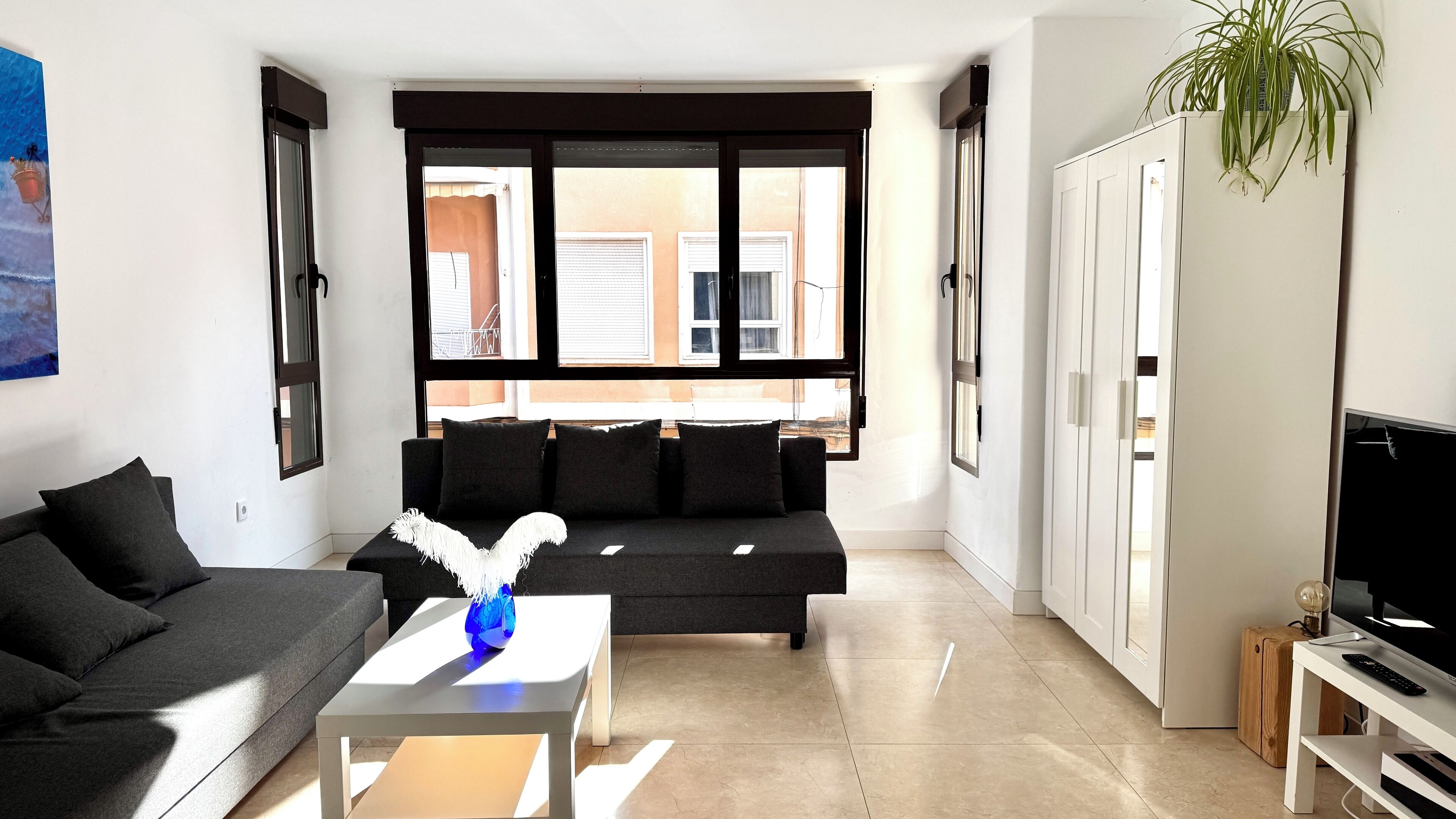 Apartemen, 2 kamar tidur | Area keluarga | TV layar datar