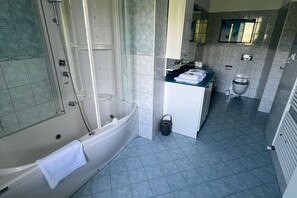 Regadera, amenidades de baño gratuitas, secadora de cabello, bidet 