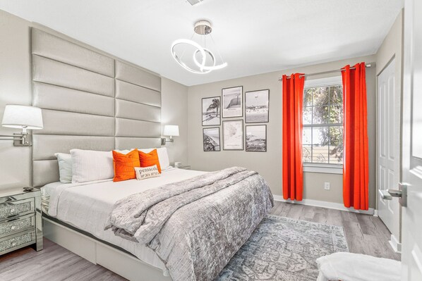 2 chambres, fer et planche à repasser, Wi-Fi, draps fournis