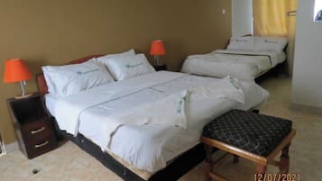 Quarto duplo luxo, vista para a piscina | Wi-Fi de cortesia, roupa de cama