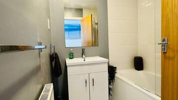 Hair dryer, towels