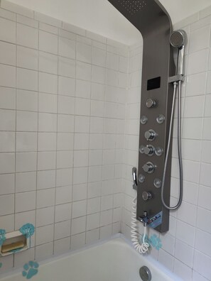 Hiustenkuivaaja, pyyhkeet, saippua, vessapaperi