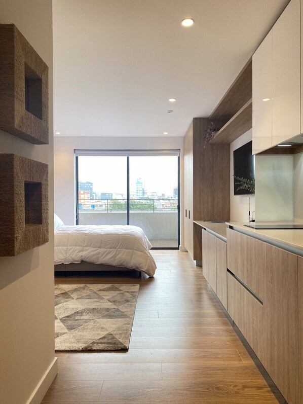 Economy Apartment, Balcony, City View | Desk, free WiFi