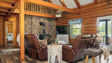 Télévision, cheminée