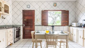 Villa | Private kitchen | Microwave, oven, blender