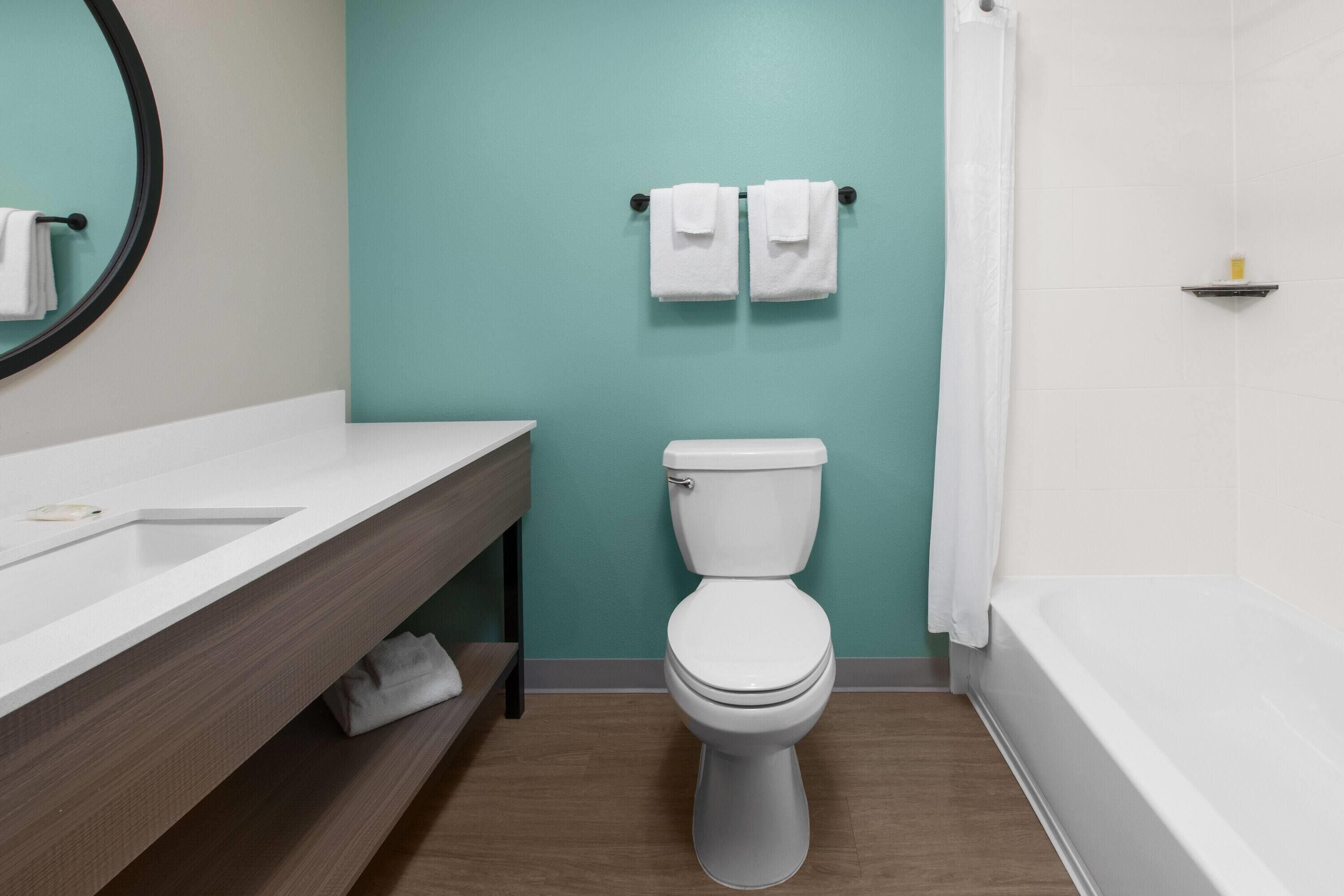 Suite, 2 Queen Beds, Non Smoking | Bathroom | Towels, toilet paper