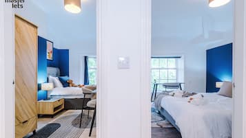 2 bedrooms, iron/ironing board, free WiFi, bed sheets