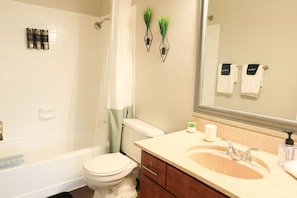 Towels, soap, toilet paper