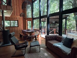Interior - House in Huilo Huilo, The Refuge of Fairies and Elves (Neltume)