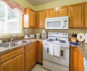 Microwave, oven, stovetop, dishwasher